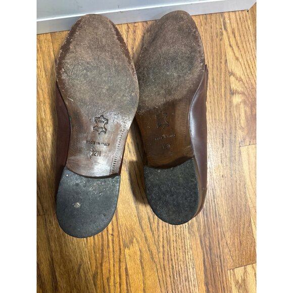 MensBistonian Florentine Leather Tassel Loafers 12M Brown Made In Italy - Picture 7 of 11